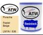 Preview: Porsche, Pastel Beige, LM1N / 536: 1L Lackdose, von ATW Autoteile West.